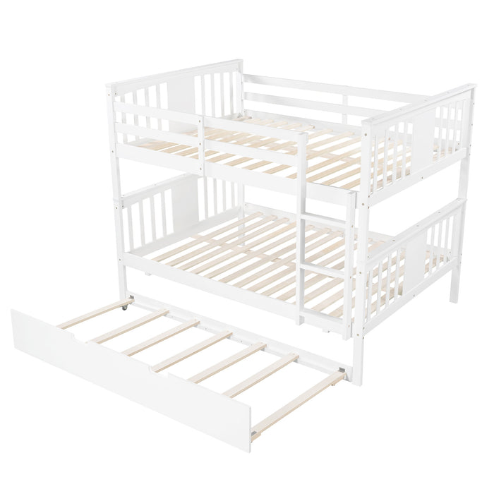 Simple Living Full over Full Bunk Bed with Twin Size Trundle