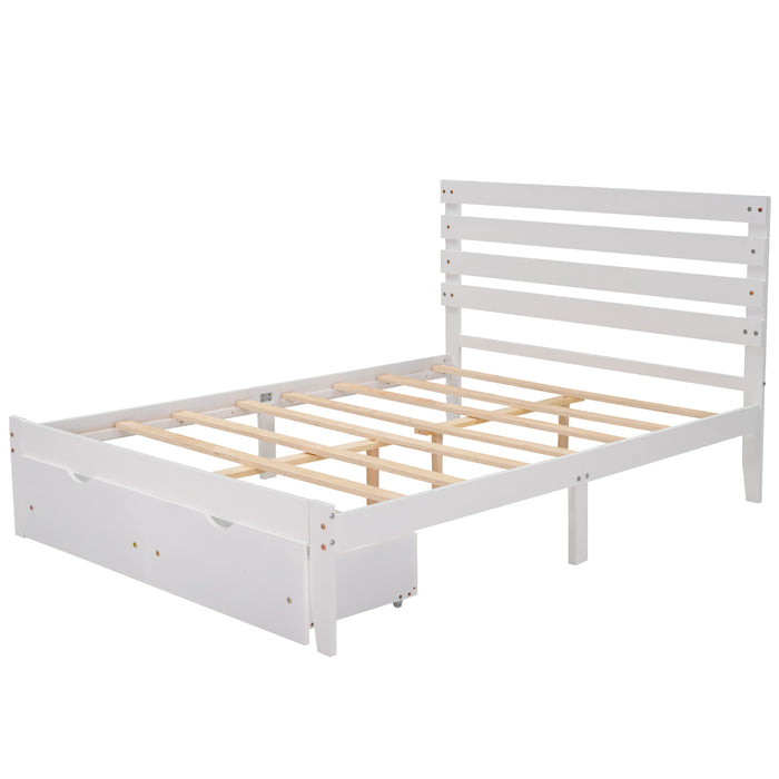MyRoomz Full Size Platform Bed with Drawers