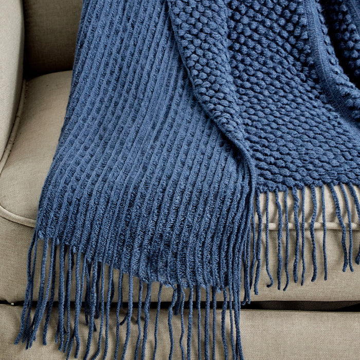 Ultra Soft Acrylic Throw Navy