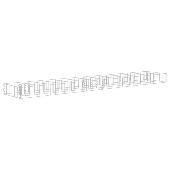 Gabion Raised Bed Galvanized Steel 70.9"x11.8"x3.9"