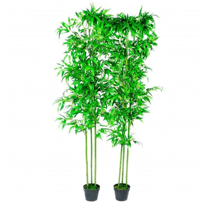 Set of 2 Bamboo Artificial Home Decor 75"