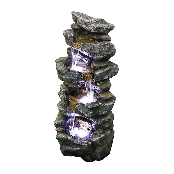 Outdoor Fountain Poly-resin Rock Water Fountain
