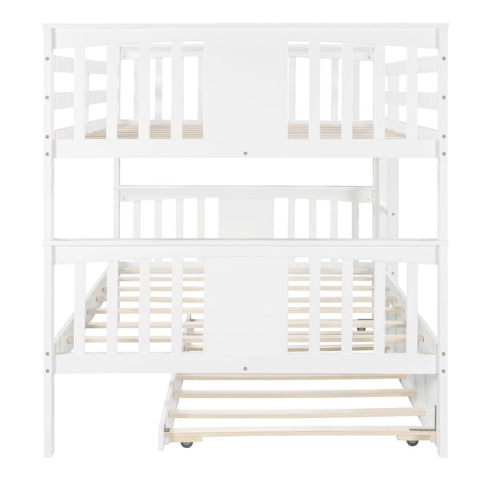 Simple Living Full over Full Bunk Bed with Twin Size Trundle