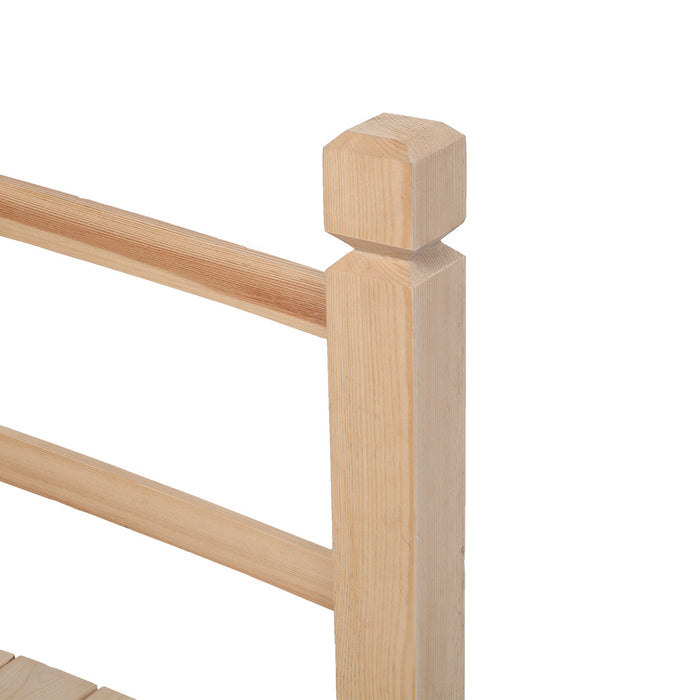 Classic Wooden Arch Garden Bridge