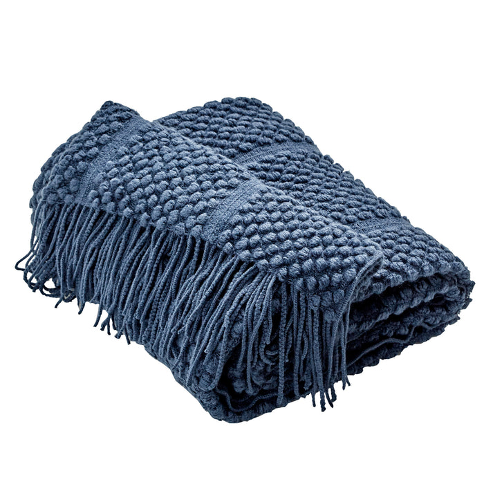 Ultra Soft Acrylic Throw Navy