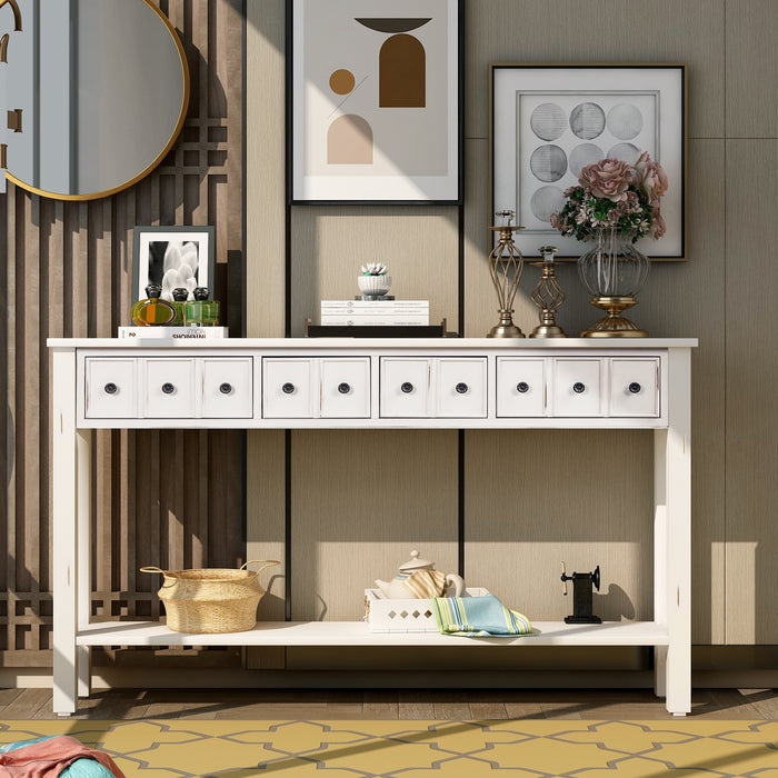Rustic Entryway Console Table