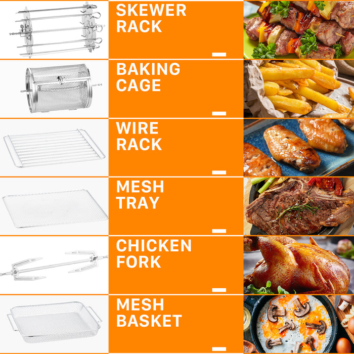Air Fryer Oven Toaster 4 Slice Toaster Convection Airfryer Countertop Oven, Roast, Reheat,Fry Oil-Free XH