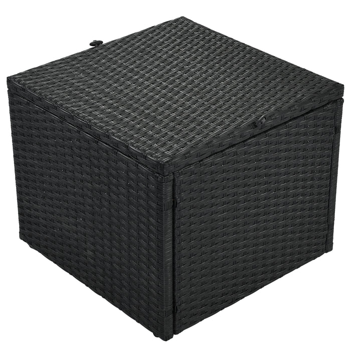 Large Outdoor Wicker Sofa Set, PE Rattan, Movable Cushion, Sectional Lounger Sofa, For Backyard, Porch, Pool, Beige