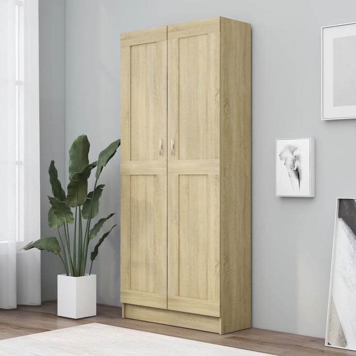 Book Cabinet Sonoma Oak 32.5"x12"x73" Chipboard