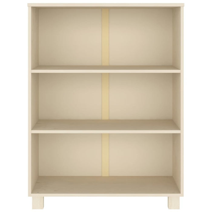 Book Cabinet Honey Brown 33.5"x13.8"x13.8" Solid Wood Pine