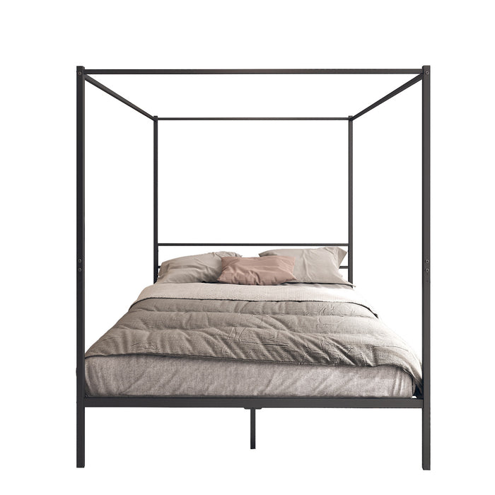 Modern Post Corner  Queen Size Canopy Bed