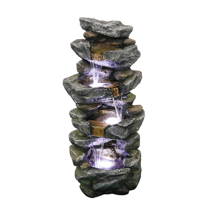 Outdoor Fountain Poly-resin Rock Water Fountain