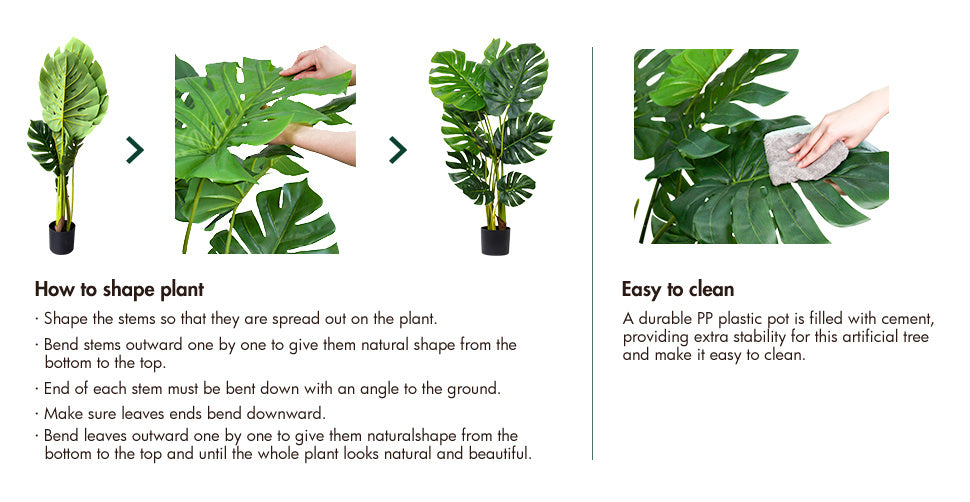 110cm Open Smile Artificial Home Decor Tree