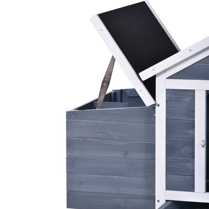 Topmax Large Outdoor Wooden Chicken Coop Poultry Cage Rabbit Hutch