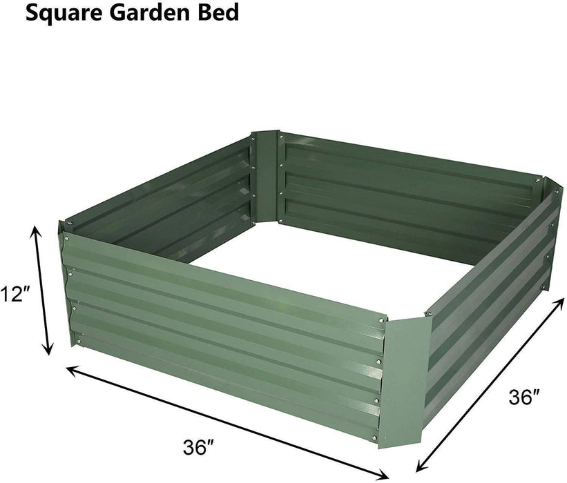Bosonshop Raised Garden Bed Steel Planter