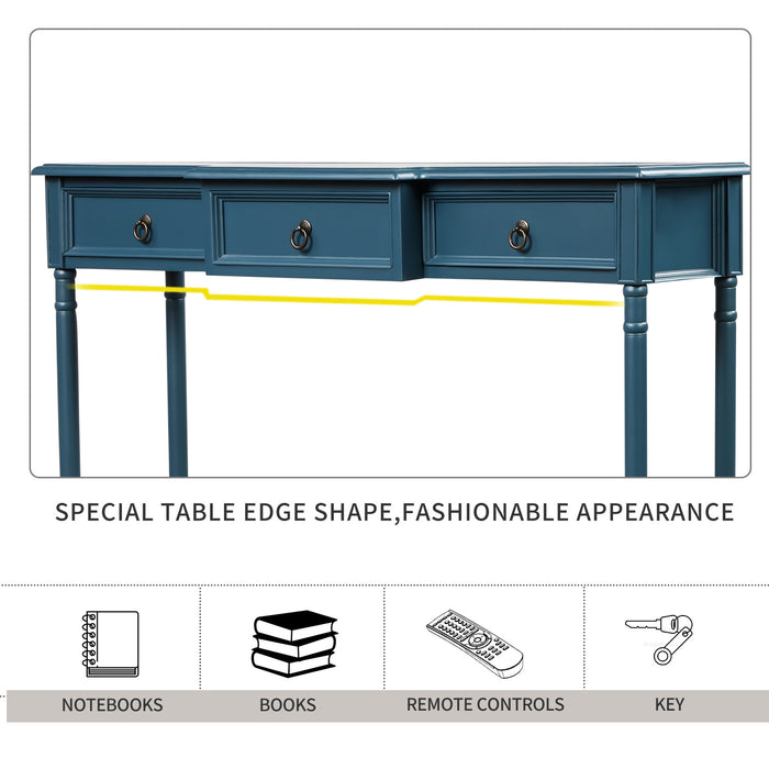 Exquisite Console Table (Antique Navy)