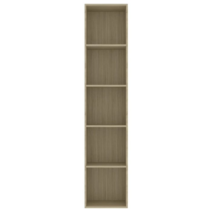 Book Cabinet Sonoma Oak 15.7"x11.8"x74.4" Chipboard