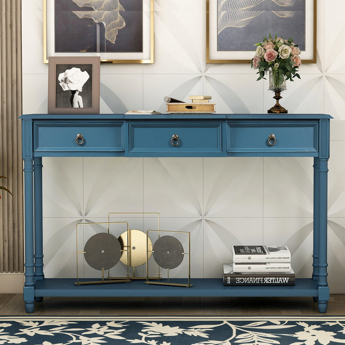 Exquisite Console Table (Antique Navy)