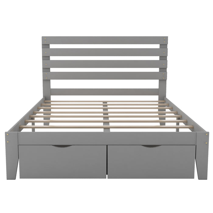 Good Life Full Size Platform Bed with Drawer