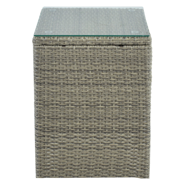 5-Piece Classic Rattan Sectional Seating Group Set