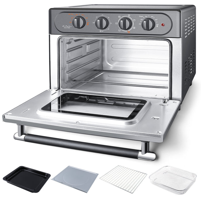 WEESTA 7-in-1 Convection Oven Countertop, 24QT Large Air Fryer with Accessories & E-Recipes