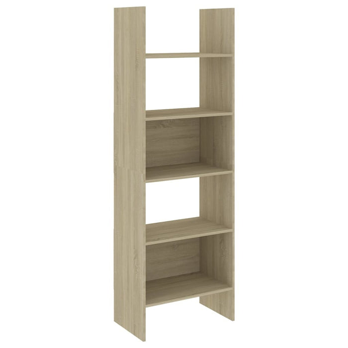 4 Piece Book Cabinet Set Sonoma Oak Chipboard