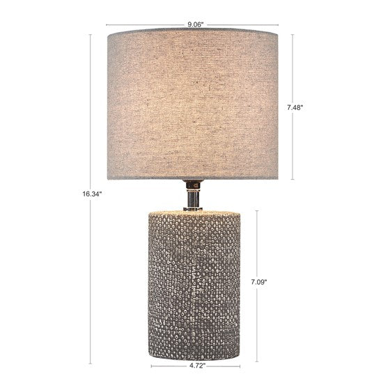 Bayard Embossed Ceramic Table Lamp