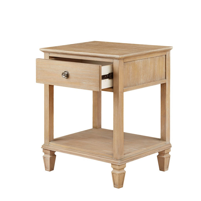 Victoria Bedside Natural Wood Table