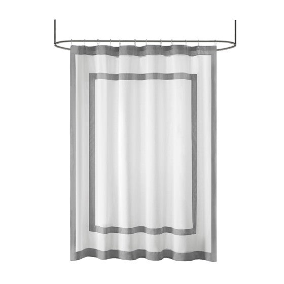Greyson Cotton Shower Curtain (Grey)