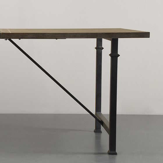 Cirque Dining Table with Metal Legs