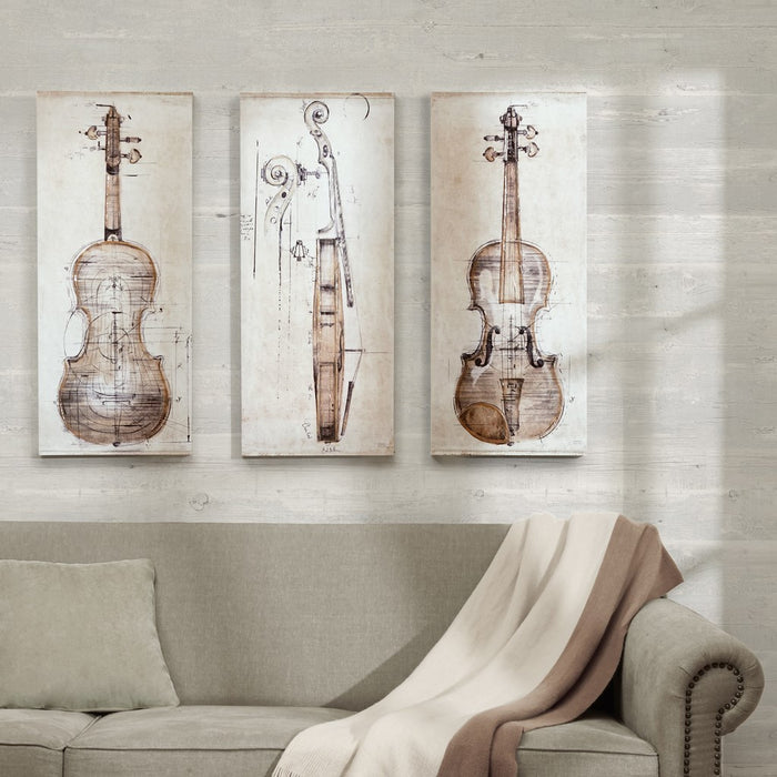 Violin Study Canvas Set