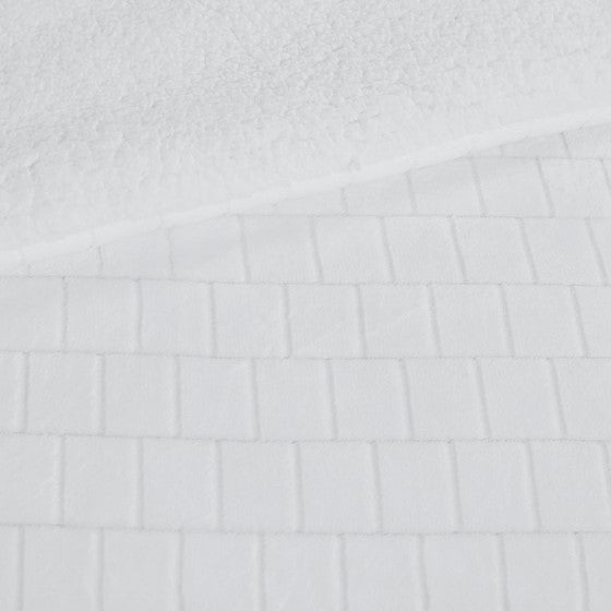 Laurie Plush to Sherpa Comforter Set (Ivory)