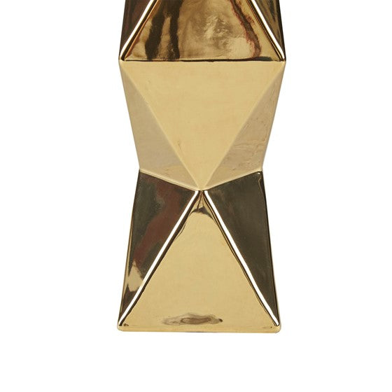Kenlyn Geometric Ceramic Table Lamp (Gold)