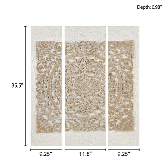 The Mandala 3D Embellished Canvas