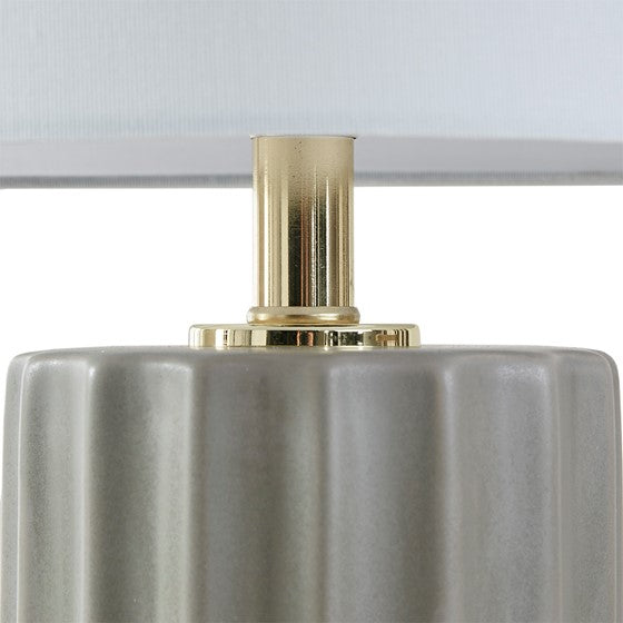 Glendale Ribbed Ceramic Table Lamp 27" (Low Stock)