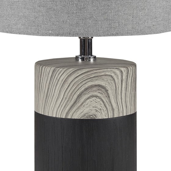 Nicolo Textured Ceramic Table Lamp (Black)