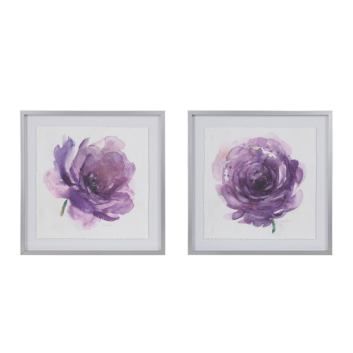 Purple Ladies Rose Canvas Set