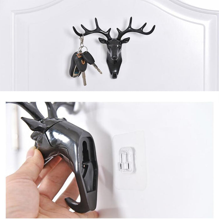 Vintage Deer Head Antlers Hanger